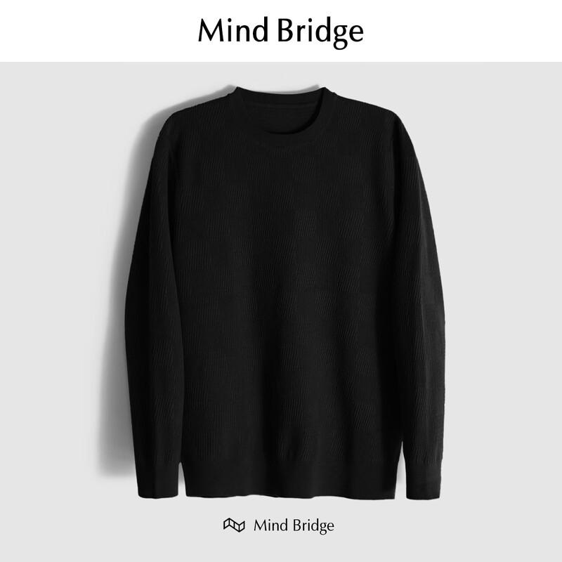 

Mind Bridge Men s Solid Knitted Long Sleeve Base Layer Top 2XL