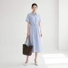 Stripe Shirt Long Dress As2wo591