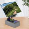 Yousheng Phone Stand Cell Phone Mount with Wireless Bluetooth-Compatible Speaker & LED Base Surround Sound Phone Holder for IPhone Home Outdoor Use