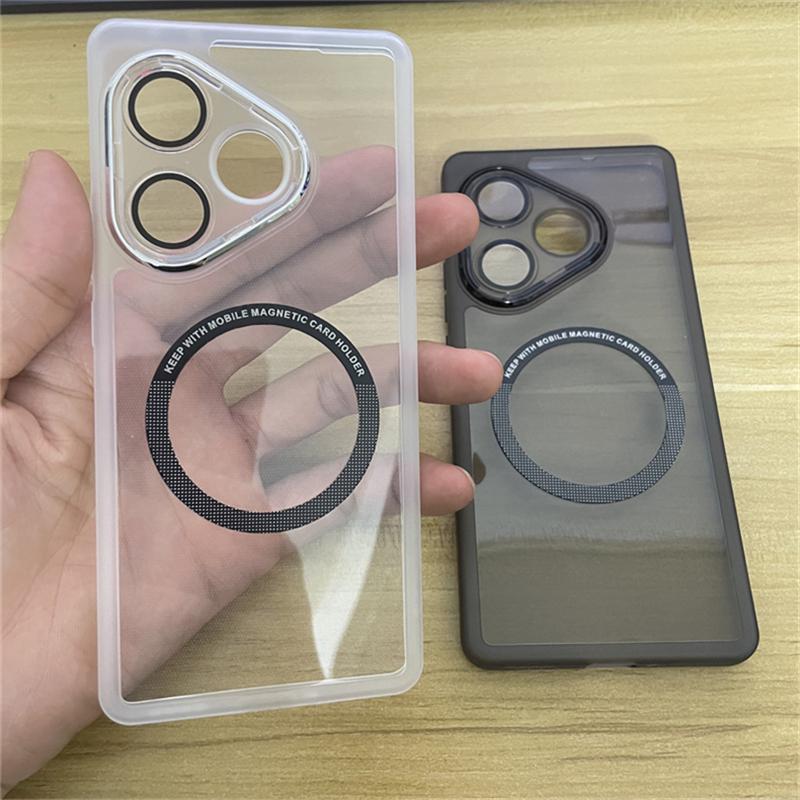 Magnetische Hülle für Realme GT 6 T GT Neo 6 SE Silikon Klar Für MagSafe Abdeckung Für Realme GT6 Neo 6 6SE 5G Kamera Schutz Hülle