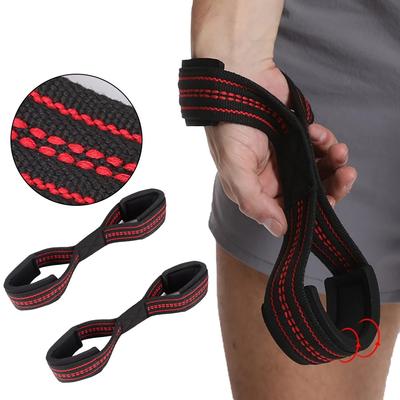 1Pair Lifting Straps Effortless 8-shaped Fitness Wrist Guard Pull Up Barbell Fitness Hard Pull Assist Belt Men Women