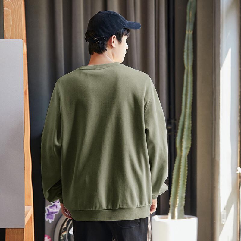 TonLion Men's 2025 Spring Letter Print Crew Neck Sweatshirt