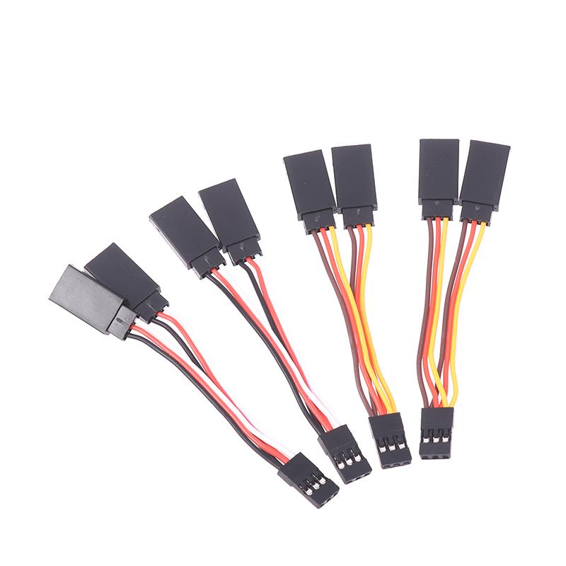 Sale 5 Pcs Jr/Futaba Style Servo 1 To 2 Y Harness Leads Splitter Cable Male To Female Extension Lead Wire For Rc Models 7Cm