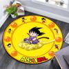 Runder Teppich für Wohnzimmer Teppiche Schlafzimmer Kinder Teppich Badezimmermatte 3D Dragon Ball Goku Druck Bodenmatte Kinderzimmer Teppich