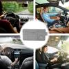 Small Auto Visor Organizer And Storage Car Interior Organizer PU Leather Adjustable Sunglasses Holder Multifunctional Stylish
