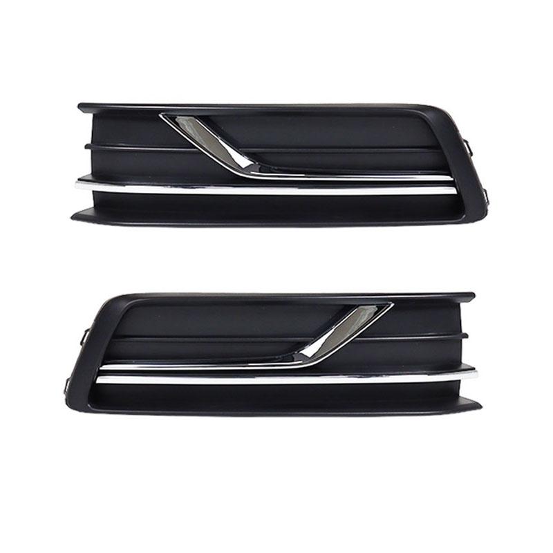 Car Fog Light Grille Fog Light Frame With Electroplated Trim Without Fog Lamp Hole For Volkswagen VW Passat 2016 2017 2018 2019