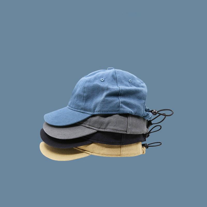 

Drawstring short brim hat men s and women s summer tide brand casual versatile soft top curved brim cap 58-60 хаки