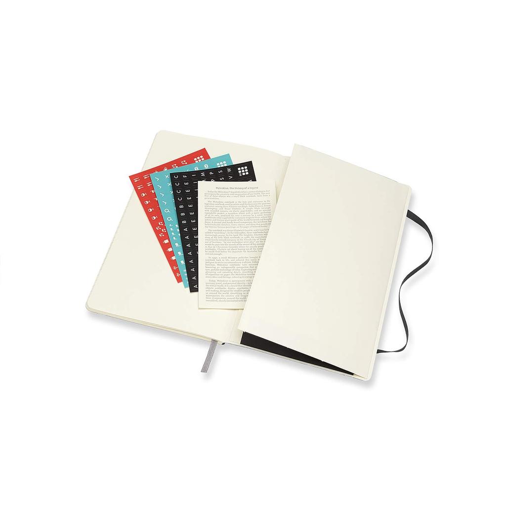 Moleskine 2021 Monthly Planner, 12M, Large, Black, Soft Cover (5 x 8.25)