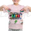 Toca Life World T Shirt Girls Boys Summer Casual Short Sleeve Tshirt Kids Cartoon Toca Boca T-shirt Camisetas Children Clothes