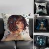 L-Life Iss Strangee Game Cushion Cover Pillowcase Ultra Soft Skin Friendly Fabric Cloud Like Comfort & Concealed Zipper