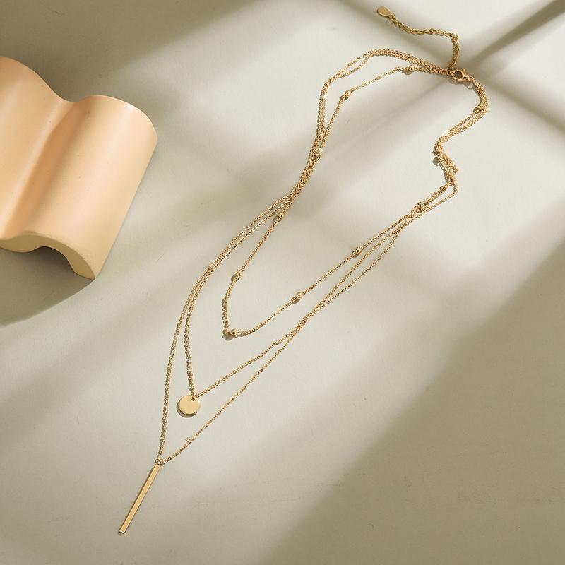 

2026 Fashion 925 Sterling Silver Multi Layers Minimalist Round O-Chain Necklace Pendant Dainty Necklaces Women Gift Fine Jewelry