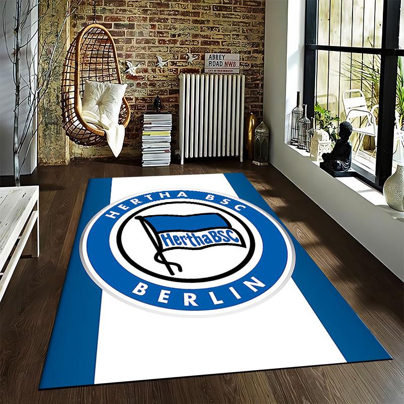 Hertha BSC Logo Carpet suitable as a non-slip mat for the living room or bedroom sofa