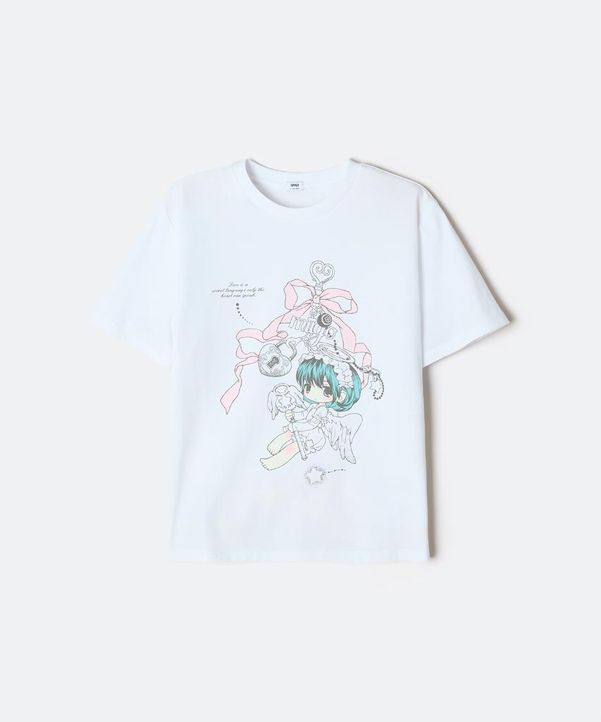 Seupao [Miigo] Semi-Crop Short Sleeve T-Shirt (White)_Sprlg25U21