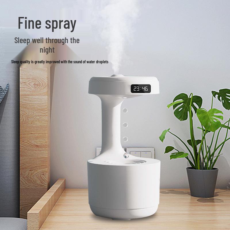 

Интеллектуальный бесшумный антигравитационный увлажнитель с обратным потоком капель воды и наноразмерным туманом чёрный