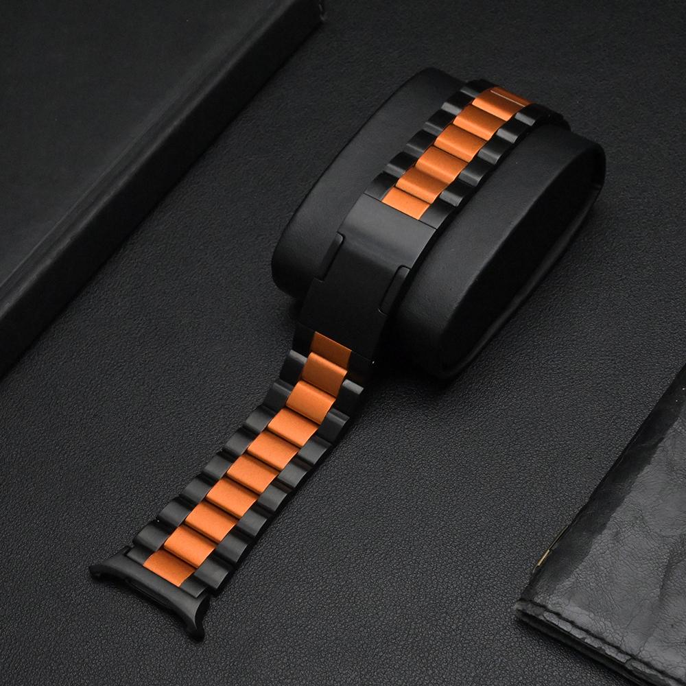 Luxury Metal Strap for Samsung Galaxy Ultra Watch 47mm Correa Stainless Steel Band Men Bracelet Galaxy Watch Ultra 7 Wristband