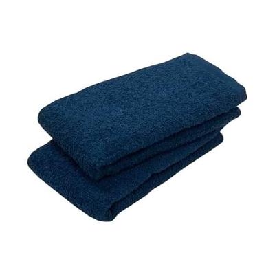 Senshu Face Towel, Set of 2, Navy, Trial Approx. 34x85cm, Colored Towel, Made In Japan, 100% Cotton, Water Absorbent, Thin, 200 Momme, Hot Spring
