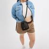 Coach Dempsey 14 Logo Kordelzugverschluss PVC und Leder Beuteltasche Damen Taschen Dunkelbraun CW299-IMXAQ