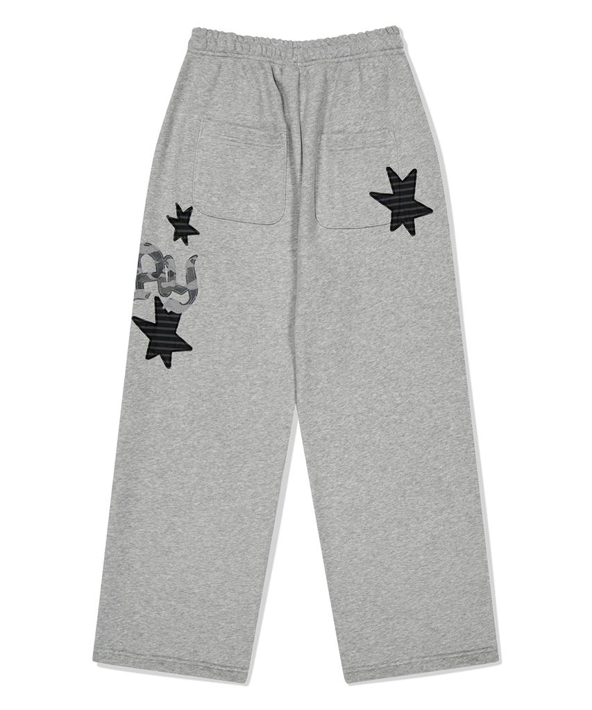 MAHAGRID Pray Applique Sweat Pant Gray(Mg2Ffmpa05A)