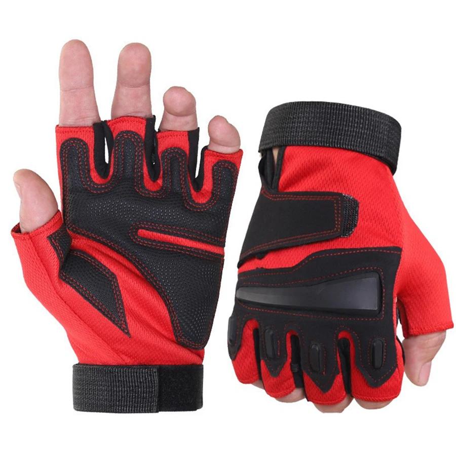 1Pair Bicycle Gloves Fingerless Gloves for Motorbike Motorcycle Hiking Hunting Gloves