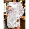 Women's casual fashion long sleeve short skirt