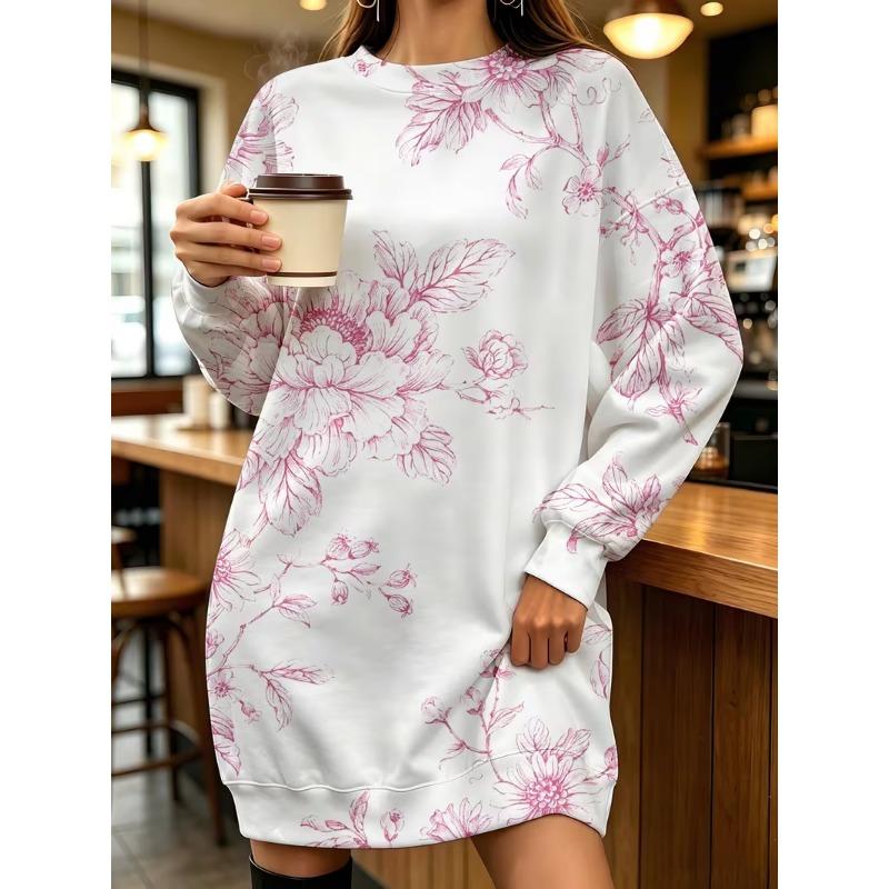 Women's casual fashion long sleeve short skirt