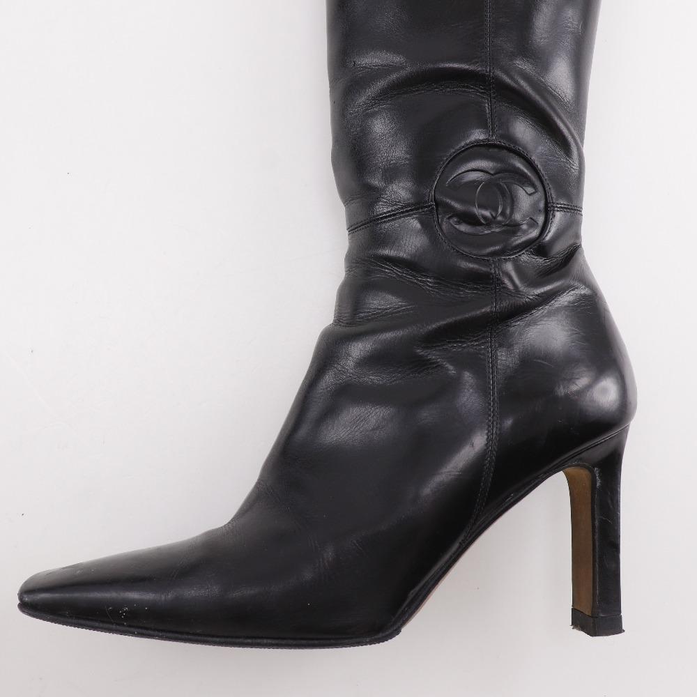 CHANEL boots leather Women Used