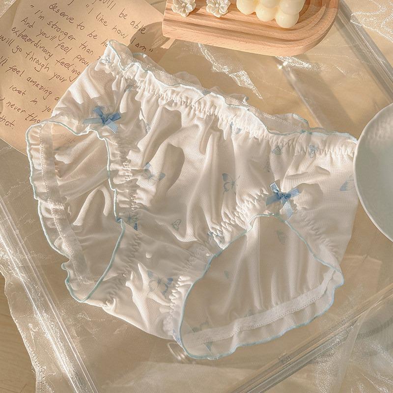 Plus Size Womens Underwear Sexy Lace High Elastic Cotton Gusset Pure Desire
