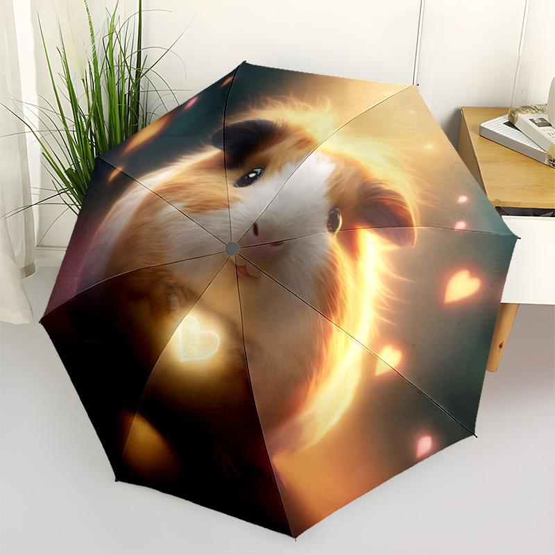 

1pc Guinea Pig Heart Light Automatic Open/Close Umbrella, Lightweight for Women/Men, Perfect Gift - for Everyday or Holiday Eventsyy251127075