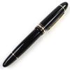 Great MONTBLANC fountain pen Meisterstck 149 White Star logo engraving Black gold 18K Used