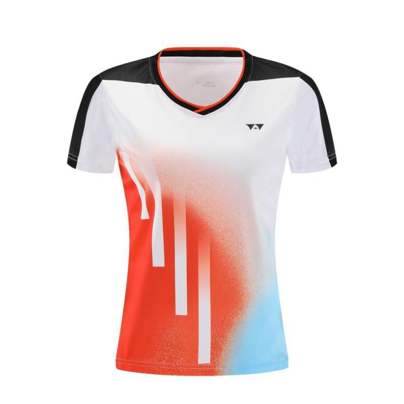 Maglietta da Badminton ad Asciugatura Rapida Uomo Donna Ragazzi Leggera Traspirante Maglietta Sportiva Allenamento Competizione