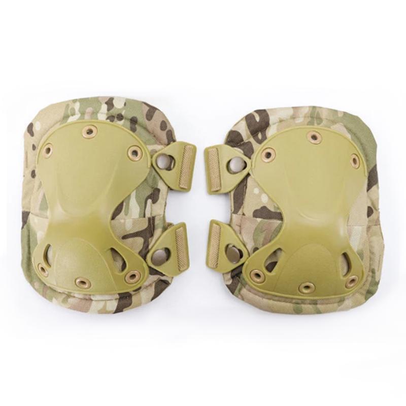 Taktische Schutzausrüstung für den Außenbereich, 4er-Set, Knieschützer, Ellenbogenschützer für den Outdoor-Radsport, Bergsteigen und Wandern, Schutzsport