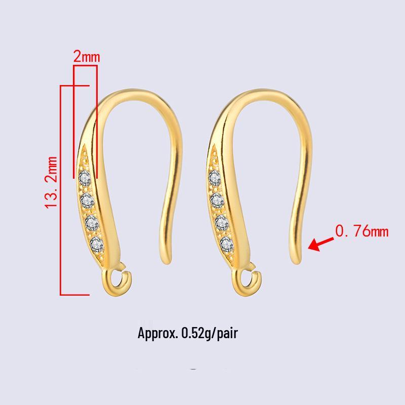 Tingxiang DIY Jewelry: S925 Sterling Silver Earring Hooks & Pendants for Handmade Projects
