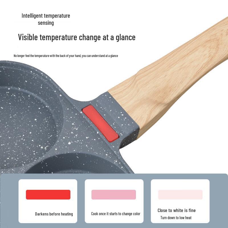 VSTA Non-Stick Maifan Stone 4-Hole Egg & Burger Frying Pan