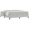 Bed Frame with Mattress Light Grey 180 x 200 cm Fabric