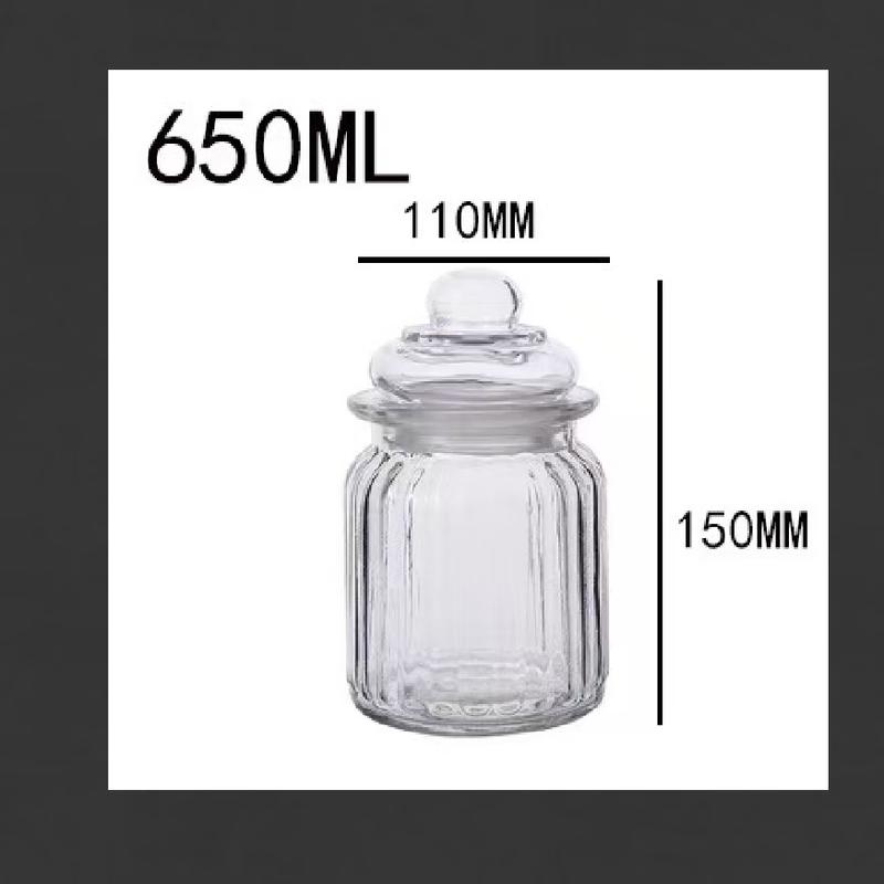 ZISIZ Glass Food Storage Jars (3-Pack)