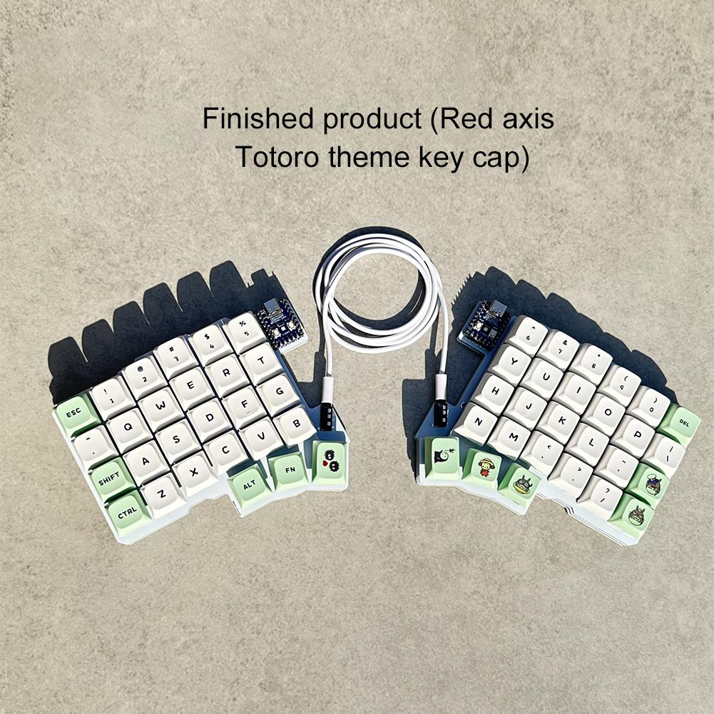 Silakka54 Split Keyboard Wired Hot Swap Support QMK/VIAL Keyboard Left And Right Handed Ergonomic RP2040zero Customized Keyboard