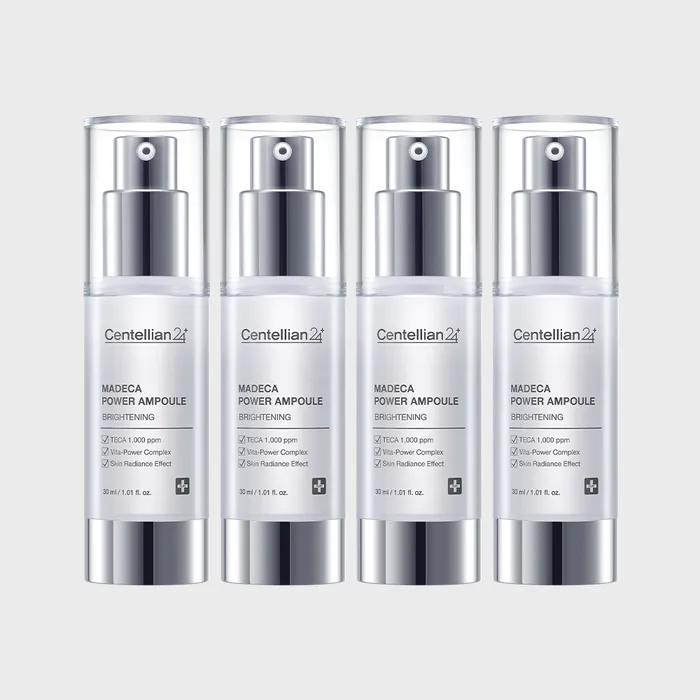 Centellian24 Brightening Ampoule 30ml x 4 for radiant skin clarity glow and care for wrinkles freckles and blemishes