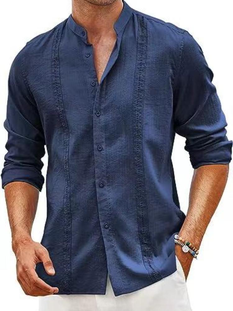 Men's Cuban Style Casual Button Summer Beach Vacation Shirt