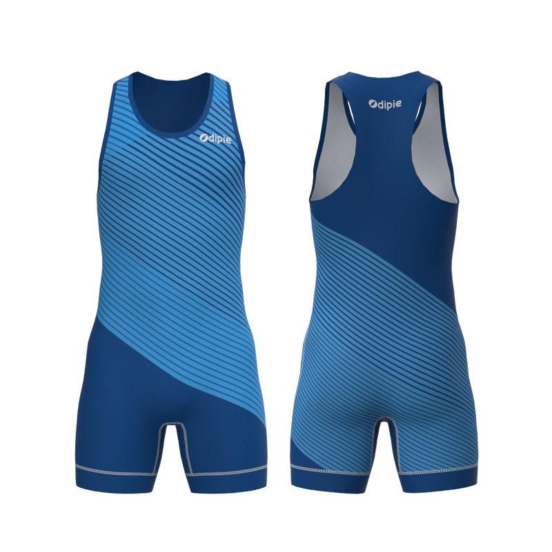 Canottiera da Lotta Libera con Stampa a Trasferimento Termico Uomo Donna Spandex Lycra Tuta Atletica a Compressione
