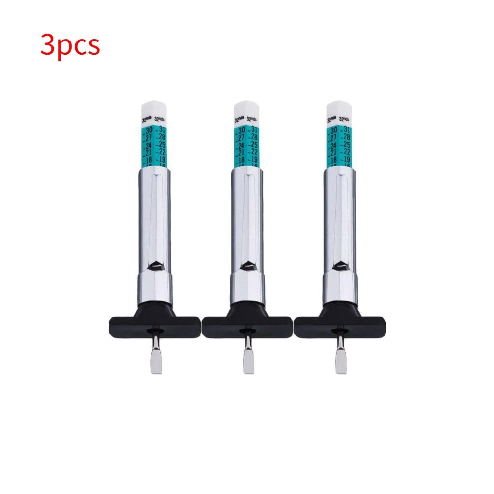 25mm Car Tyre Measuring Pen Universal Tire Tread Pattern Depth Measuring Tool AutomotiveTire Depth Feeler Gauge Tire Ruler