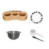 Coffee Pods Holder Coffee Powder Tamper and Refill Base Stainless Steel Texture Suitable for Compact Storage Solution