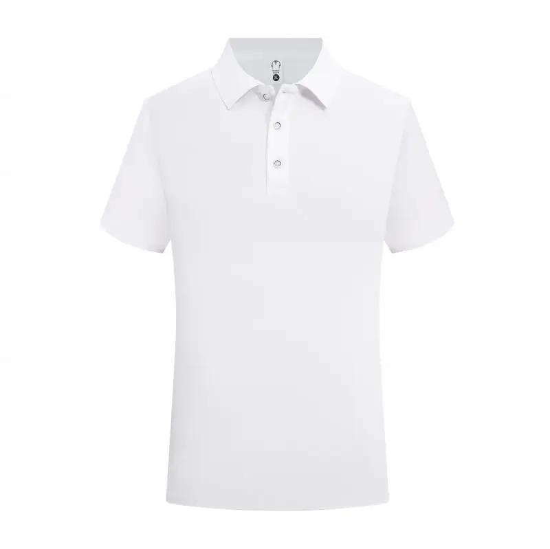 

Mens Polo Shirt Casual Women Short Sleeve Tee Breathable Solid Color T Shirt Business High-quality Summer Fashion Breathable Top 5XL білий