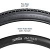 YunSCM Set of 2, 22x1.95 Tires, 22x1.95 53-457 Bicycle Tires + 22x1.75/2.25 Tubes with 32mm American Valves + Tire Lever, Y-226