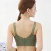 Full-cup Frameless Bra for Women Thin Breathable Lace Plate-size Underwear and Lace-reducing Push Up Bra