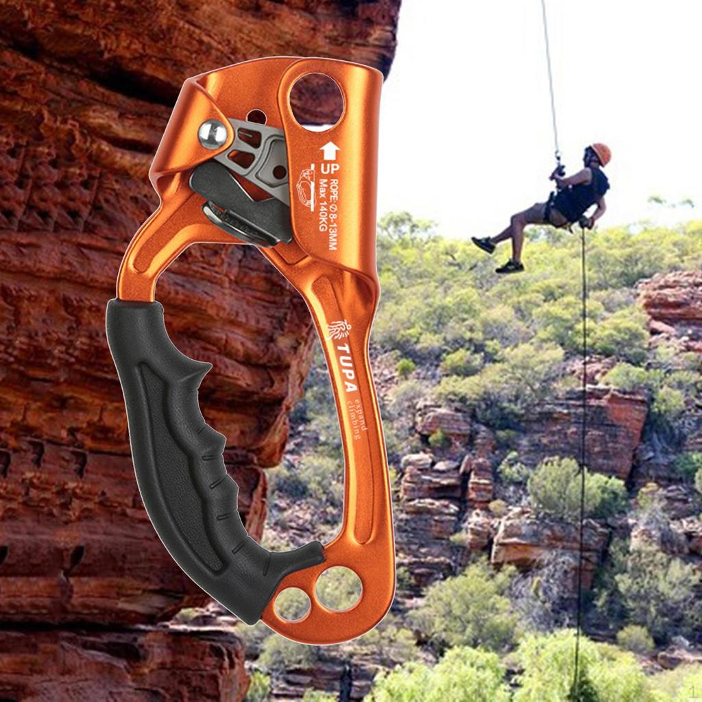Steigklemme Legierung Langlebig Tragbar Leicht Ergonomisch für Bergsteigen 8~12mm Seil, Klettern, Baumpfleger ,