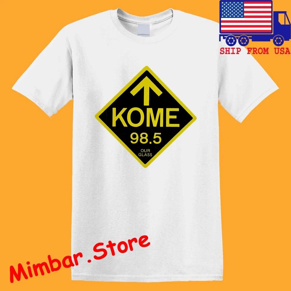 Kome 98.5 Radio Men s White Size S-5XL 4XL