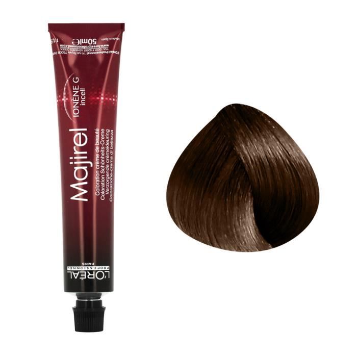 L'Oréal Permanent Hair Color - Majirel No. 5.35 - Light Golden Mahogany Brown - 50ml