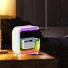 Wireless Charging Speaker Alarm Clock with Colorful Atmosphere Light G-shaped Multi-functional Bluetooth-compatible Desk Lamp Speaker