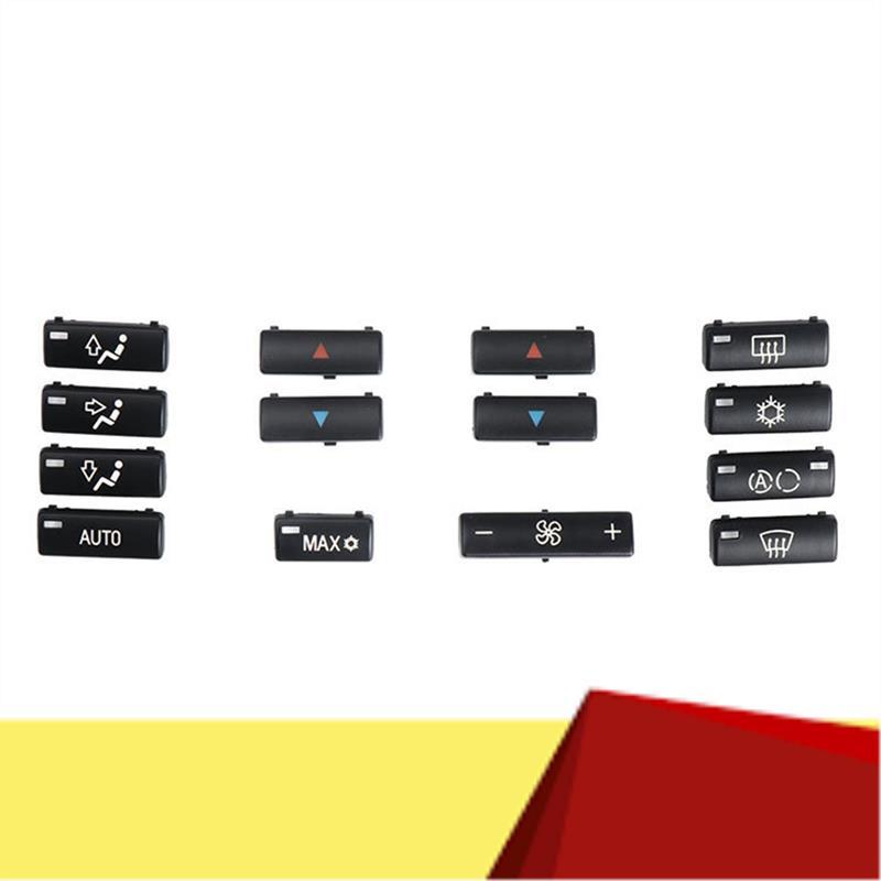 Replacement Climate A/C Control Control Panel Switch Buttons Cover Caps Car Button Key Caps Accessory For BMW E39 E53 M5 X5-M53K