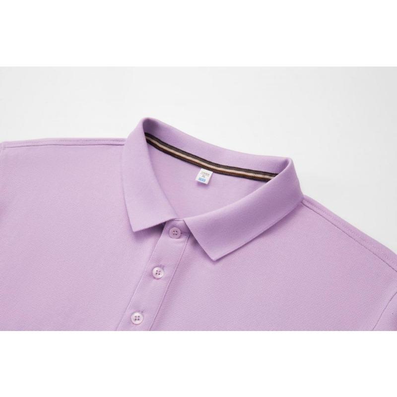 Summer Men's and Women's Lapel Short Sleeve Solid Color T-Shirt YG-688